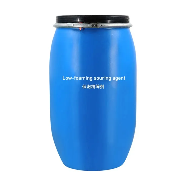 Nízkopěnivý kyselý prostředek